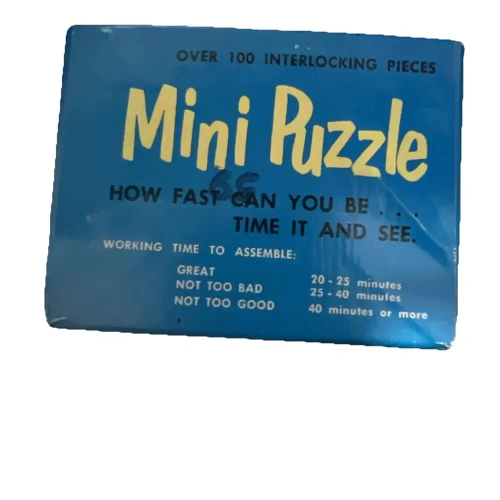 Vintage Warren Built Rite Puzzles Mini Puzzle Over 100pcs. Peaceful Valley 555